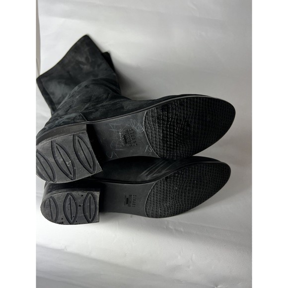 STUART WEITZMAN Size 6.5 KNEEZIE Black Suede Knee High Tall Boots - Picture 5 of 9